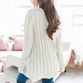 thumbnail image 4 of Pull Hiver Cardigan Manches Longues Boutonnage Ouvert sur le devant avec Poche, 4 of 5