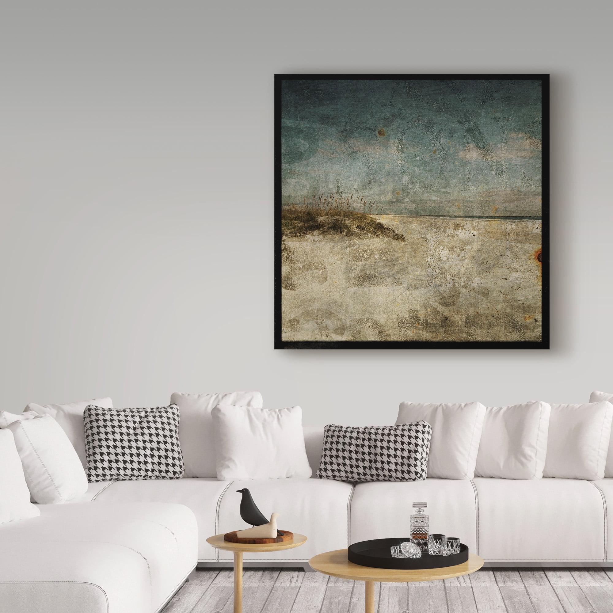 Trademark Fine Art 'Dark Beach' Canvas Art by John W. Golden