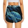 thumbnail image 4 of Haiem Ocean Turtle Women's 2 in 1 Running Shorts - Lightweight Athletic Workout Gym Yoga Breathable Sports Shorts Liner with Phone Pockets-Small, 4 of 9