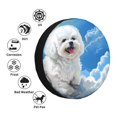thumbnail image 4 of Goofa Cute Cloud Bichon Frise Pattern Universal Tire Cover for Jeep, SUV, Truck, and Trailer – Waterproof, UV-Resistant,Easy to Install, Fits 14"-17" Tires-14 inch, 4 of 6