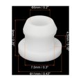 thumbnail image 2 of Uxcell 30Pcs Snap Rubber Grommet Plug Mount Dia 7.5mm ID 5mm Seal Anti-Scratch Electrical Box Cable Pipe White, 2 of 6