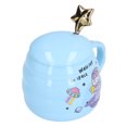 thumbnail image 3 of 450ml Ceramic Coffee Cup Cute Tea Mug with Lid Spoon for Office Home Holiday GiftsSpace Pattern, 3 of 6
