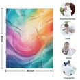 thumbnail image 4 of Rainbow Tie Dye Swirl Pattern Blanket,Comfortable Soft Flannel Throw Blanket,All Season,Warm Lightweight Blankets for Sofa Bed Couch Living Room Chair,30"x40", 4 of 4