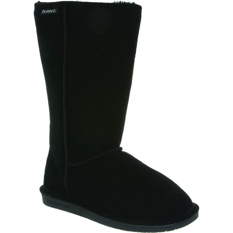 BEARPAW Women s Emma Tall Fashion Boot 6.5 Black Walmart