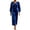Blue, variant on Ruimatai Women Velvet Midi Dress Cowl Neck Balloon Long Sleeve Bodycon Formal Party Dresses