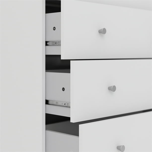 Levan Home Contemporary 5 Drawer Engineered Wood Chest Bedroom