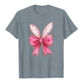 thumbnail image 3 of Plebaso T-Shirts de Pâques pour Femmes, Imprimé Mignon, Manches Courtes, Tee-Shirt Graphique Ample, T-Shirts Décontractés d'Été pour Femmes, 3 of 4