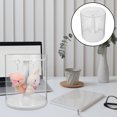 thumbnail image 1 of FUTUREORYY Round Doll Organizer Box Transparent Square Showcase for Plush Dolls Minimalist Design 1Pack, 1 of 8