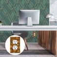 thumbnail image 6 of Yayeee Blank Wall Plate Cover 1-Gang 4.5"x2.7" Home Unused Decorative Outlet, Retro Orange Flowers, 6 of 7