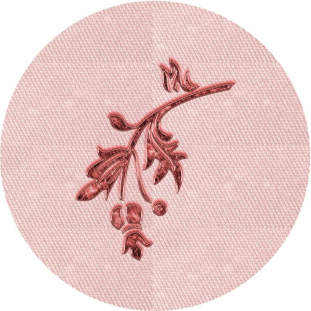 Ahgly Company Machine Washable Indoor Square Transitional Pastel Red Pink Area Rugs, 3' Square