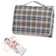 thumbnail image 2 of Alfombrilla cambiadora CHUROUSY 61x30 cm a cuadros, plegable, con porta toallitas, 2 of 7