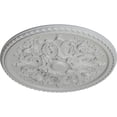 thumbnail image 3 of 32 5/8"OD x 2"P Bradford Ceiling Medallion (Fits Canopies up to 6 5/8"), Hand-Painted Frost, 3 of 6