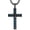 B01-Black Cross with Turquoise Gravel, variant on Crown of Thorns Necklace for Men Women 925 Sterling Silver Crown Pendant Necklace Protection Jewelry Religious Gifts
