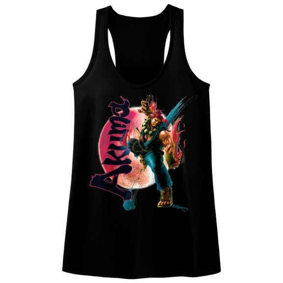 Street Fighter Akuma Black Women's Racerback Tank Top