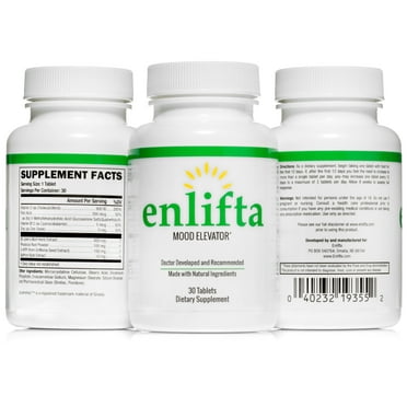 Enlifta Best Mood Supplement - Natural Mood Elevation Supplement - 5-HTP - Support Cognitive Health, Enhance Mood & Neural Function with Brain Boosting Enlifta Depression Supplement