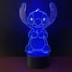 thumbnail image 5 of Lámpara de noche LED 3D de Stitch, lámpara de noche de Stitch, 16 colores, lámpara de escritorio 3D decorativa, luz nocturna con control remoto táctil y alimentación por USB para niños., 5 of 5