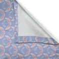 thumbnail image 3 of Ambesonne Wings Print Kitchen Curtains, Innocent Symmetry Love, 55"x39", Lavender Blue and Dried Rose, 3 of 3
