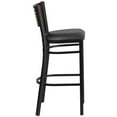 thumbnail image 3 of Home Square Restaurant Bar Stool in Black and Walnut - Set of 2, 3 of 5
