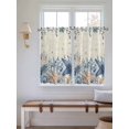 thumbnail image 2 of Blue Starfish Coastal Living Room Curtains 2 Panel, Eucalyptus Summer Nautical Shell Retro Cafe Window Treatment, Farmhouse Bedroom Bathroom Kitchen Curtains Drapes 104"x54", 2 of 6