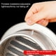 thumbnail image 3 of Yuarrent Campana de escape Ventilación de aire Ventilador para el hogar Mano de obra de acero inoxidable Tamaño compacto Red de instalación Type2 NO2, 3 of 6