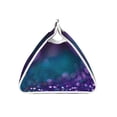 thumbnail image 3 of Lsque Purple and Green Glitter Printed Long Tissue Box Cover Holder, Facial Paper Organizer Dispenser,Triangle with Bottom Belt, PVC Leather Decorative Organizer, 3 of 9
