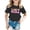 924Black3635, variant on MEZZALL Children T-Shirt Fashionable Casual Letter Round Neck Short Sleeved Tops Relaxed Fit Toddler Blouses Clothing