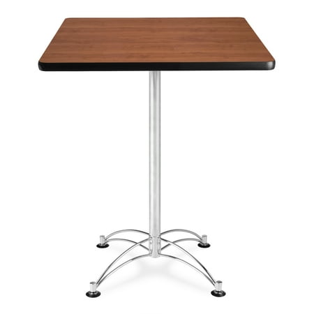 CCLT30SQ-CHY Restaurant Furniture 30 Inch Square Chrome Base Cherry laminate top counter Height durable Cafe