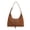 Brown, variant on Sunyeur Womens Vintage Faux Suede Shoulder Bag, Trendy Dumpling Crossbody Handbag Hobo Bag Commuter Satchels