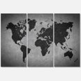 thumbnail image 4 of Designart Ancient Map of The World IX Canvas Wall Art, 4 of 4