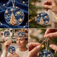 thumbnail image 4 of YuanGuangQ Christmas Acrylic Star Ornaments, 2D Round Winter Decorative Pendant Flat Tree Hanging, Holiday Party Decor for Christmas Tree Home Mantel Shelf Gift Decoration., 4 of 7