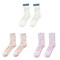 thumbnail image 1 of Mode Garder au Chaud Femmes Mode Patchwork Dames Patchwork Chaussettes Épaisses, 1 of 7