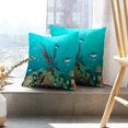 thumbnail image 6 of LALILO Throw Pillow Covers Shy Shark Cat Shark Swimming Coral Reef Cushion Cover 18" x 18", 2880 Pack, 6 of 6