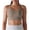 Khaki, variant on ZyeKqe Womens Sports Seamless Scoop Neck Yoga Bras Criss Corss Back Liftup Lightweight Quick Dry Workout Gym Running Bras