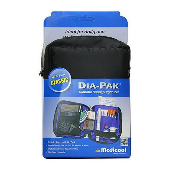 Madecool Dia Pak Diabetic Classic Travel Organizer, Blue - 1 Ea