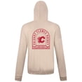 thumbnail image 3 of Women's Levelwear Khaki Calgary Flames Waterfall Stained Glass Pullover Hoodie, 3 of 3