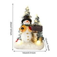thumbnail image 3 of Christmas Lighted Landscape Resin Craft Miniature Gift for Friends (Santa Claus), 3 of 7