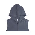 thumbnail image 4 of Men'S Workout Hooded Tank Tops Fashion Muscle Zip Up Sleeveless Hooded Slim Fit Gym Hoodie Dark Gray XXL, 4 of 7