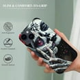 thumbnail image 3 of Kiss Skull Phone Case for iPhone 13 Pro Max, Sugar Girl Cool Skeleton Girls Women Men, Unique Trendy PC plastic Bumper Cover Max, 3 of 4