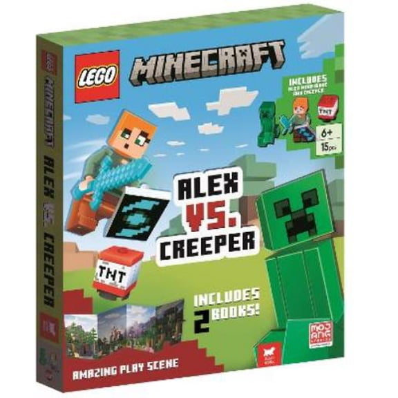 LEGO® Minecraft®: Alex vs. Creeper (with Alex minifigure, Creeper minibuild, LEGO p (Hardcover)