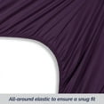 thumbnail image 2 of Elegant Comfort 1500 Premium Hotel Quality 1-Piece Fitted Sheet, All Around Elastic, Deep Pocket, Softest Quality Microfiber - King Purple, 2 of 4