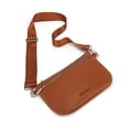 thumbnail image 4 of Montana West Crossbody Bag for Women with Dual Zipper Pockets, Brown, 4 of 7