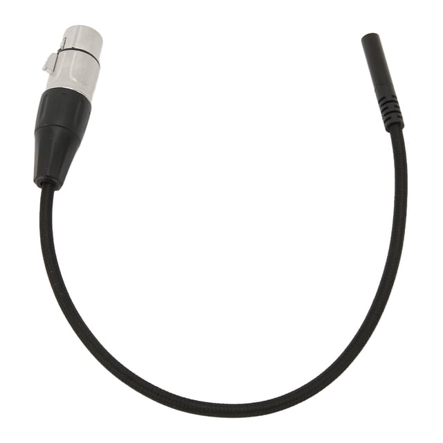 Equilibrio de cable de 3.5 mm A xlr, Transparente de 1/8 de Pulgada A XLR Cable Negro de Alta Resiliencia Femenina A Femenino Coneectores Chapados de Oro de 24K PARA
