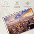 thumbnail image 6 of Elephant Stock Ny From Above Wall Art - Horizontal Canvas Wall Art - Living Room Wall Decor - City Canvas - Blue And Orange Decor - 45" x 30", 6 of 8