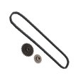 thumbnail image 1 of Sprocket Chain Link Kit, Drive Chain Sprocket Kit Bike Accessory Easy To Install Stable Steel  for Mini Bike, 1 of 7
