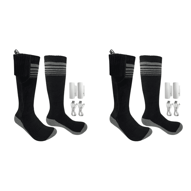 Calcetines con batería unisex, acogedores, suaves, calefactables, para acampar, pescar, andar en bicicleta