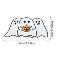 thumbnail image 2 of Halloween Bath Rug 15.8*23.6 Inch Ghost Bat Pattern Goth Bath Mat Spooky Black White Gothic Bathroom Rug Non Slip Front Door Mat Carpet for Bedroom Home Living Room Kitchen Floor Decor Supplies, 2 of 2