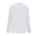 thumbnail image 5 of Men Henley T shirt Hvyesh Men's Cotton Linen Shirts Long Sleeve Button Down Up Shirt Plain Collared Casual Tee Beach Shirt for Men, 5 of 6
