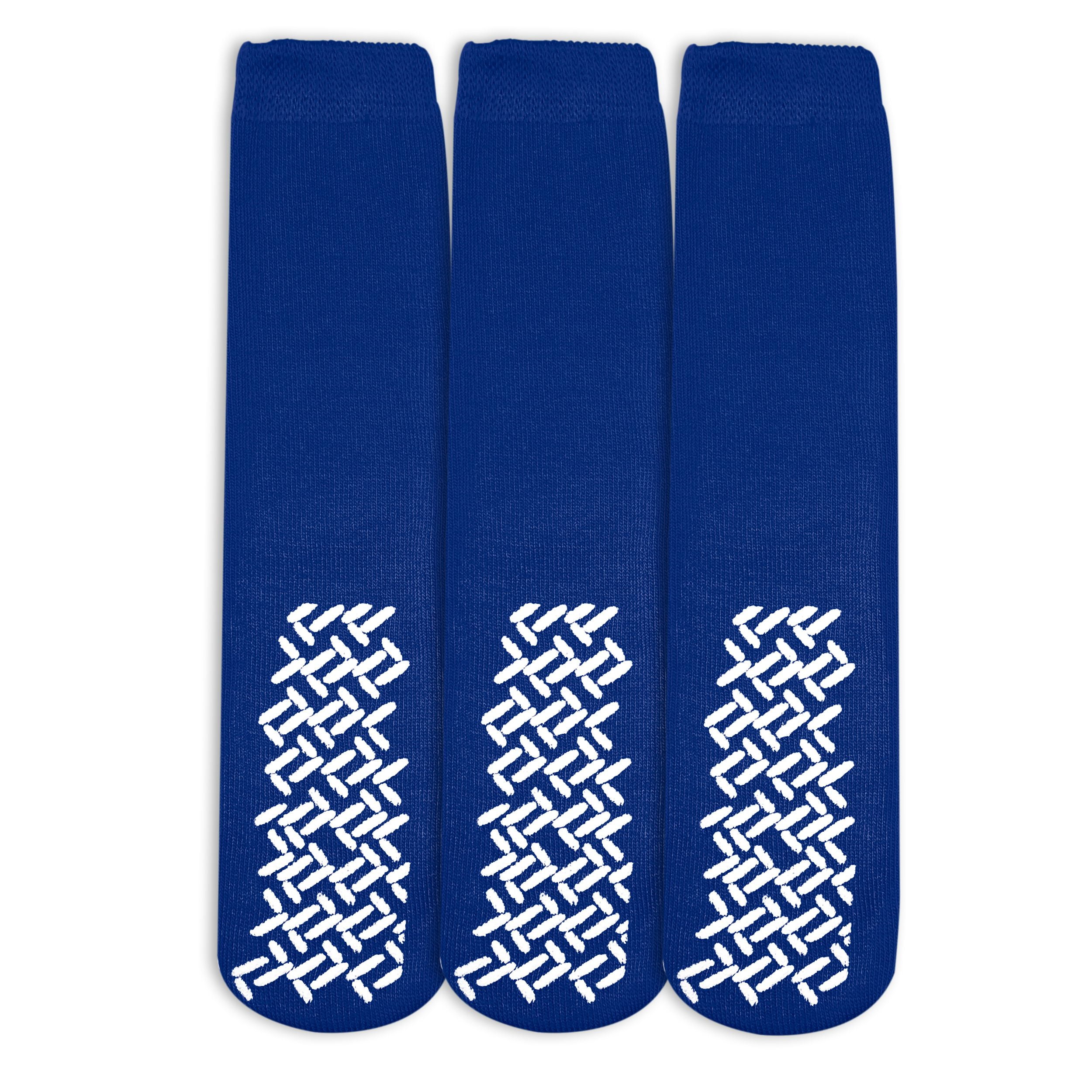 Dropship Pack Of 48 Unisex Gripper Socks; Youth Shoe 8 To 4 1/2. Light Blue  Terry Cloth Socks. Hospital Socks Anti Slip. Single-Imprint Terries Slipper  Socks. Skid-Resistant Tread Sole. to Sell Online