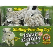 Crazy Critters Stuffing Free Dog Toy- Raccoon