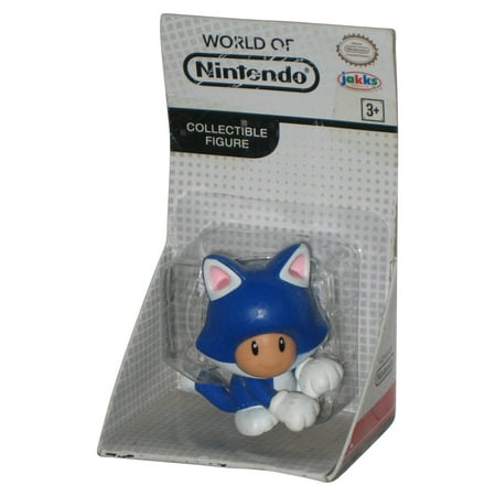 World of Nintendo Super Mario Bros. Blue Cat Toad (2016) Jakks Pacific ...